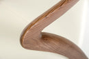 Modrest Falcon Modern Walnut and Cream Dining Chair