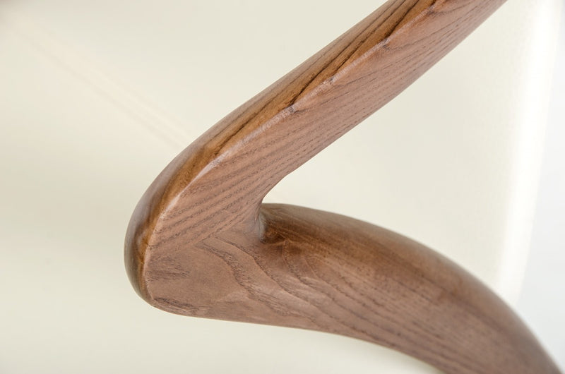 Modrest Falcon Modern Walnut and Cream Dining Chair