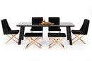 Modrest Chadwick Modern Ebony & Rosegold Dining Table