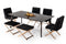 Modrest Chadwick Modern Ebony & Rosegold Dining Table