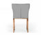 Modrest Chadwick Modern Grey Velvet & Rosegold Dining Chair