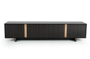 Modrest Chadwick Modern Ebony & Rosegold TV Stand