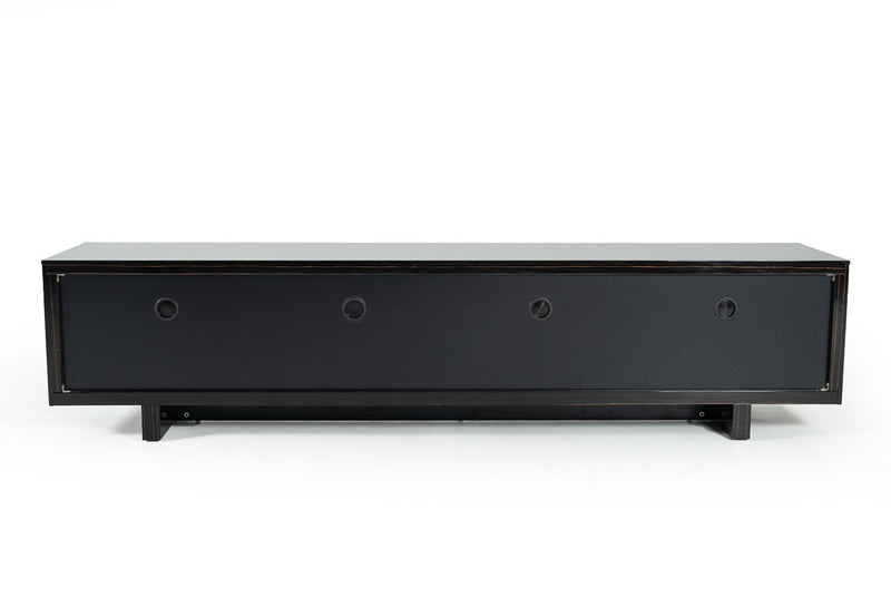 Modrest Chadwick Modern Ebony & Rosegold TV Stand