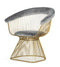 Modrest Chandler - Modern Velvet & Gold Dining Chair
