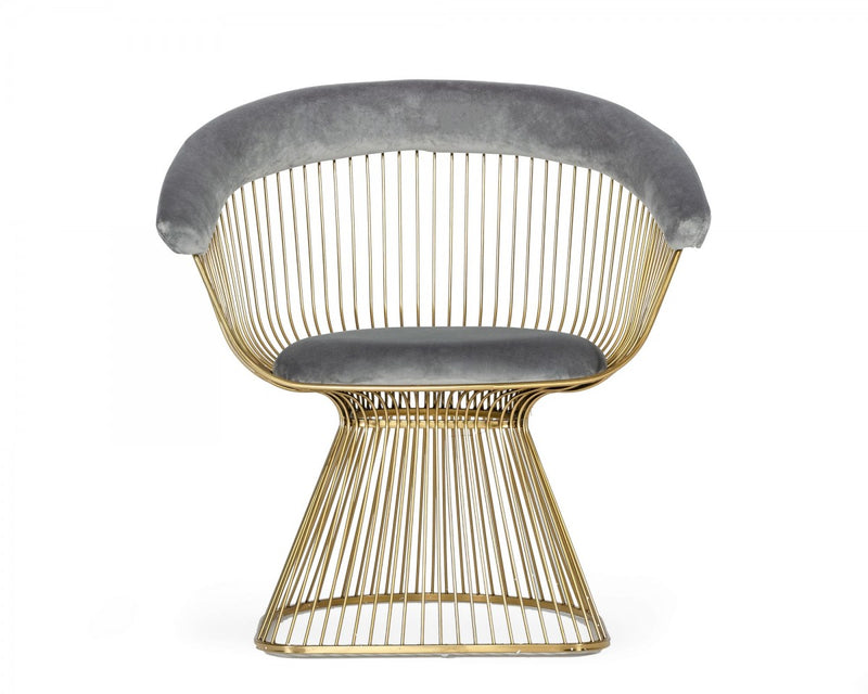 Modrest Chandler - Modern Velvet & Gold Dining Chair