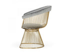 Modrest Chandler - Modern Velvet & Gold Dining Chair