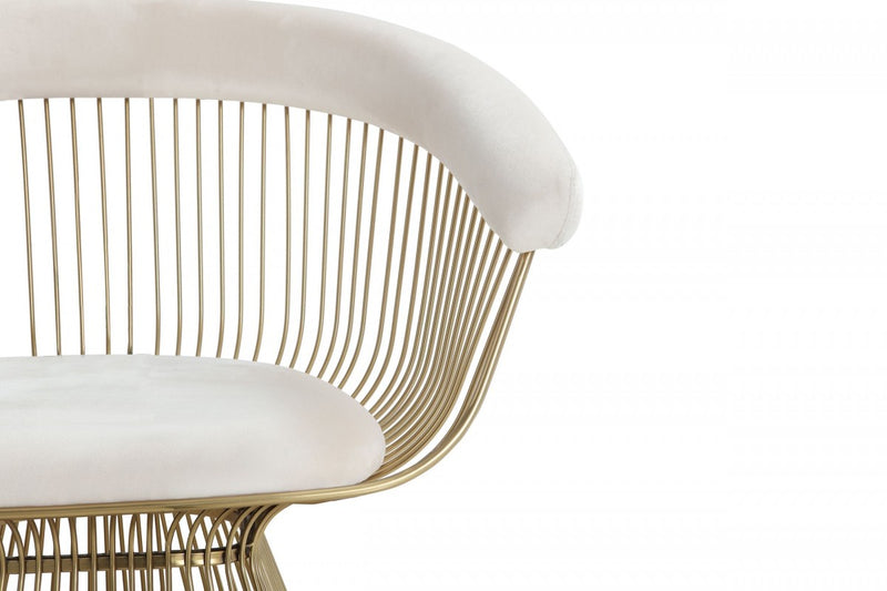 Modrest Chandler - Modern Velvet & Gold Dining Chair