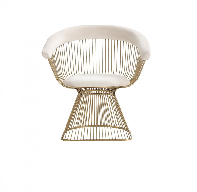 Modrest Chandler - Modern Velvet & Gold Dining Chair