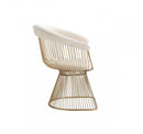 Modrest Chandler - Modern Velvet & Gold Dining Chair