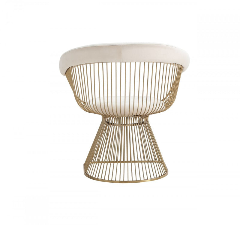 Modrest Chandler - Modern Velvet & Gold Dining Chair