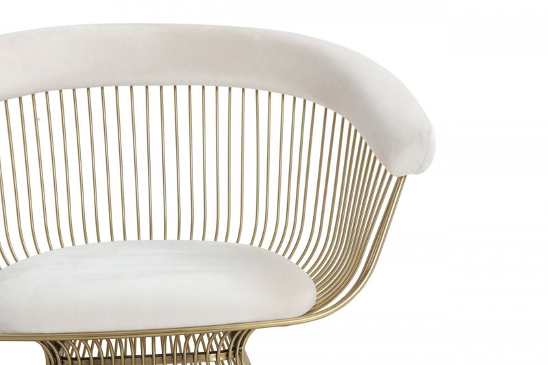Modrest Chandler - Modern Velvet & Gold Dining Chair