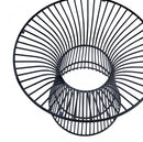 Modrest Chandler - Modern Round Glass & Black Stainless Steel Dining Table