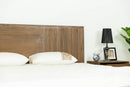 Modrest Claire - Contemporary Natural Light Mocha Acacia Bed  by Hollywood Glam