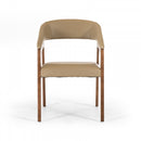 Modrest Clive Modern Taupe & Walnut Dining Chair