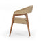 Modrest Clive Modern Taupe & Walnut Dining Chair