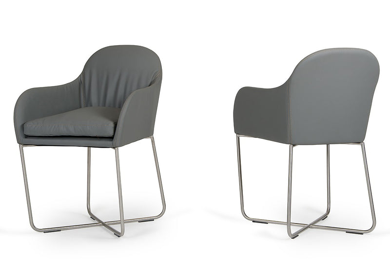 Modrest Sweeny Modern Grey Dining Chair