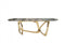 Modrest Colton - Modern Brown & Gold Dining Table