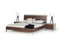 Nova Domus Conner Modern Dark Walnut & Faux Concrete Bed