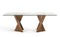 Modrest Corbin Modern Walnut & Glass Dining Table
