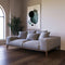 Divani Casa Corina - Modern Grey Linen Loveseat