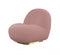 Modrest Crestone - Modern Pink Sherpa Accent Chair