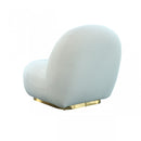 Modrest Crestone - Modern Pink Sherpa Accent Chair
