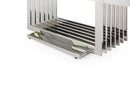 Modrest Kingsley Modern Marble & Stainless Steel Coffee Table