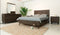 Modrest Daisy Mid-Century Dark Acacia Bed