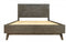 Modrest Daisy Mid-Century Dark Acacia Bed
