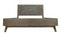 Modrest Daisy Mid-Century Dark Acacia Bed