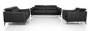 Divani Casa Danis - Modern Black Leather Sofa Set