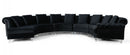 Divani Casa Darla - Modern Velvet Curved Sectional Sofa