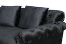 Divani Casa Darla - Modern Velvet Curved Sectional Sofa