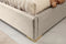 Modrest Daystar - Eastern King Modern Beige Velvet & Gold Bed