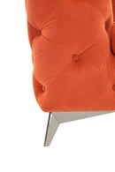 Divani Casa Delilah - Modern Orange Fabric Chair  by Hollywood Glam