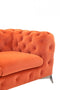 Divani Casa Delilah - Modern Orange Fabric Chair  by Hollywood Glam