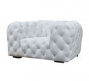 Divani Casa Dexter - Transitional White Full Italian Leather Lounge Chair
