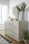 Destination Six Drawer Dresser in Cotton Grey