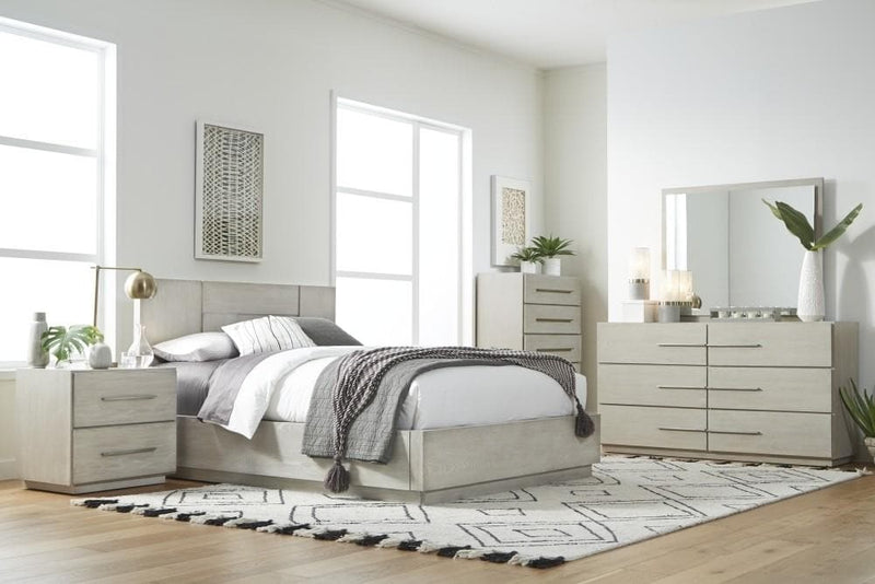 Destination Five Drawer Chest in Cotton Grey