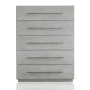 Destination Five Drawer Chest in Cotton Grey