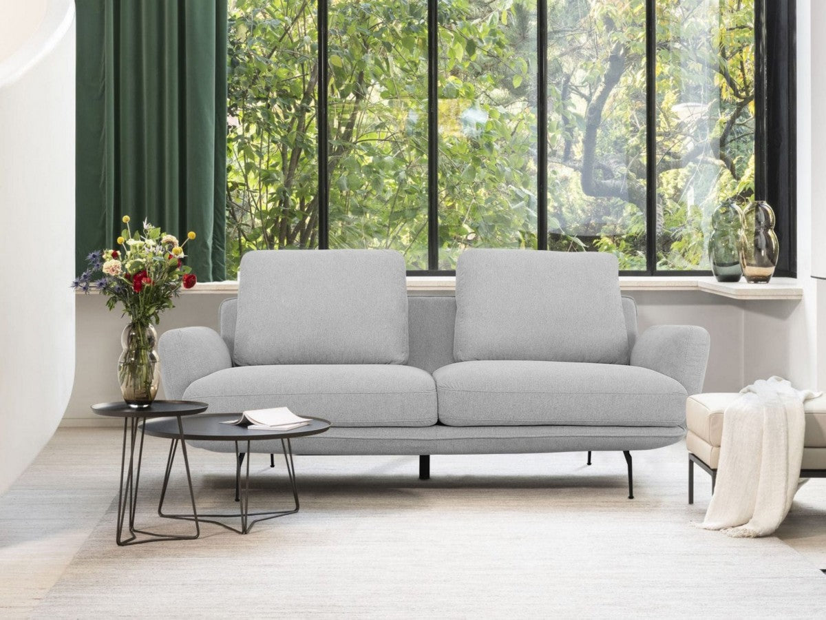 Divani Casa Dolly - Modern Light Grey Fabric Sofa  by Hollywood Glam