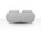 Divani Casa Dolly - Modern Light Grey Fabric Sofa