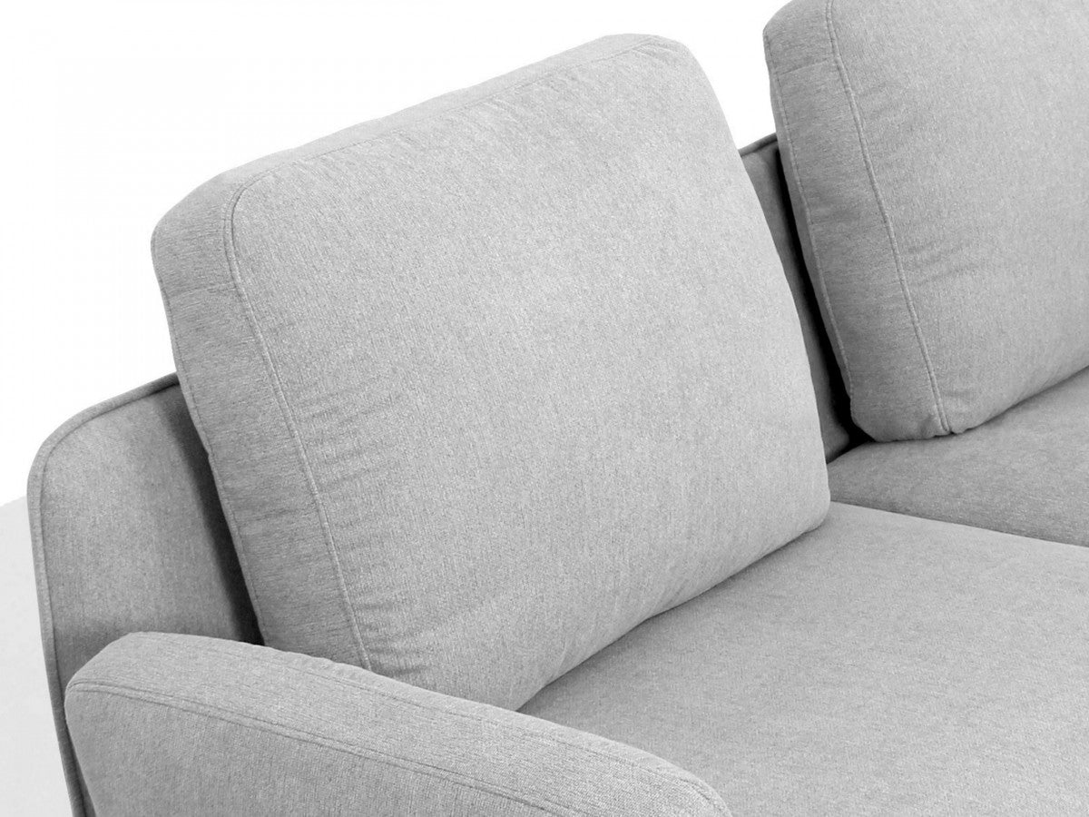 Divani Casa Dolly - Modern Light Grey Fabric Sofa  by Hollywood Glam