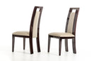 Douglas - Modern Ebony and Taupe Dining Chair (Set of 2)