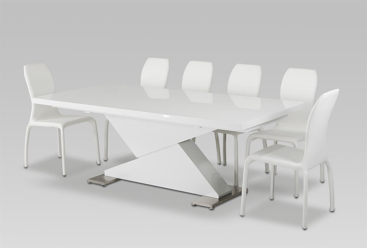 Modrest Bono "Z" - Modern White Dining Table