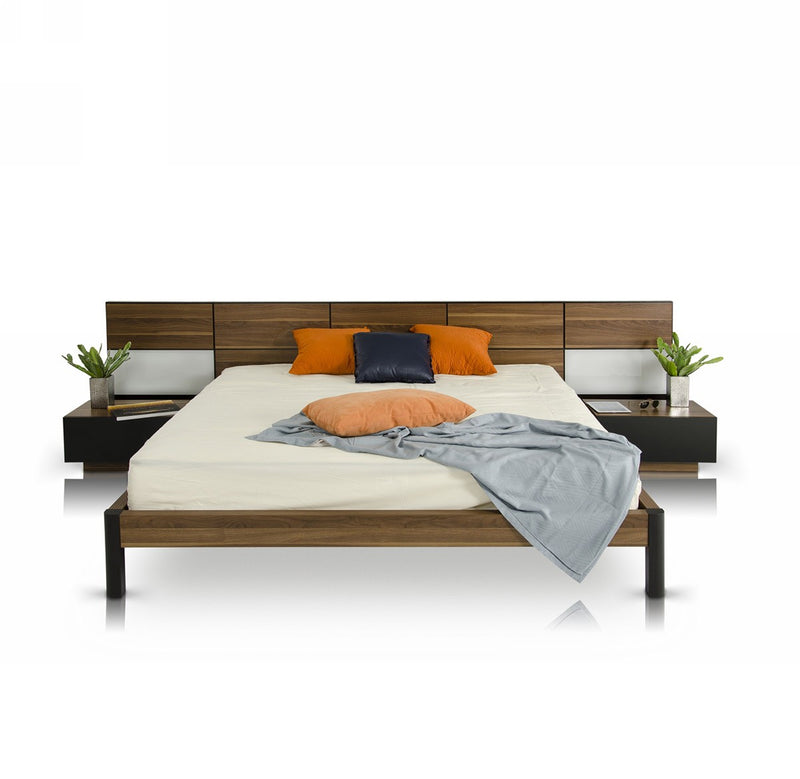 Modrest Rondo Modern Bed with Nightstands