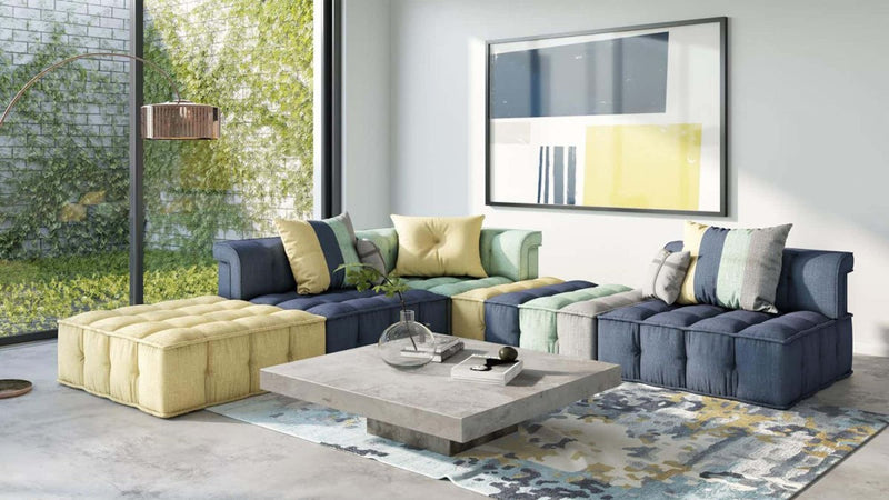 Divani Casa Dubai Modular Fabric Sectional Sofa