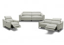 Divani Casa Eden - Modern Grey Leather Sofa