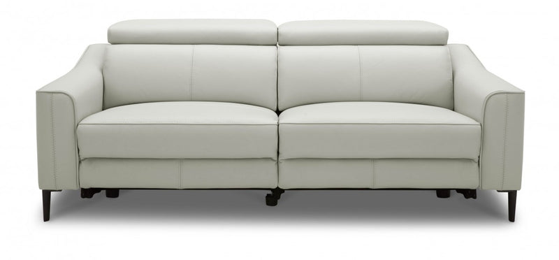 Divani Casa Eden - Modern Grey Leather Sofa