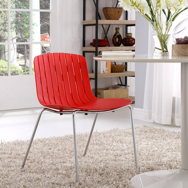 Trace Dining Red Side Chair
